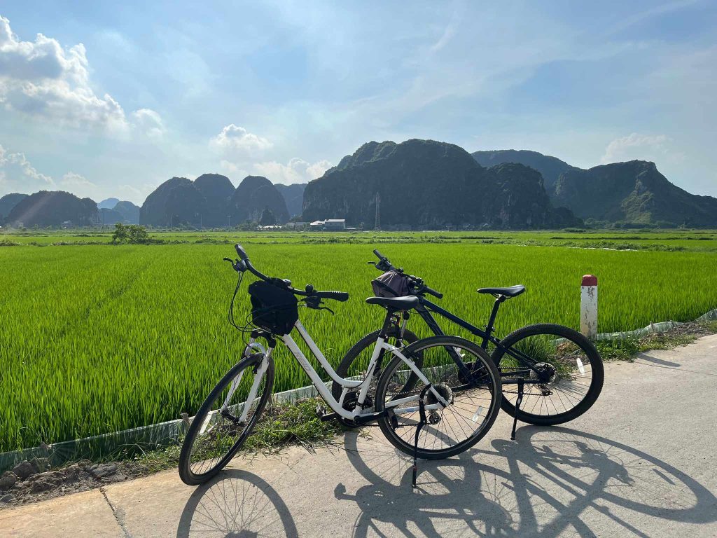 Biking at Tam Coc Ninh Binh